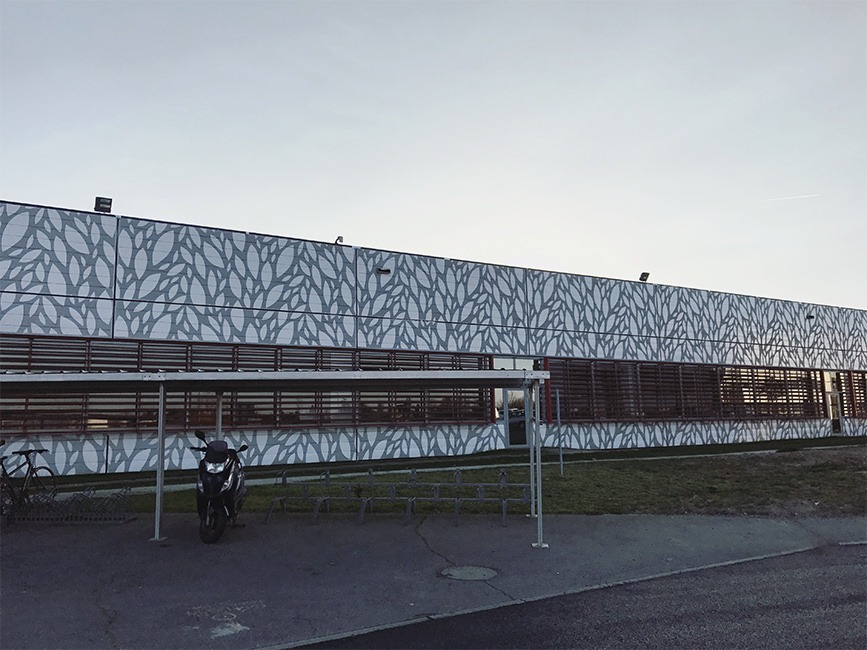 decoration facade bardage design graphic abstrait peintre peinture toulouse