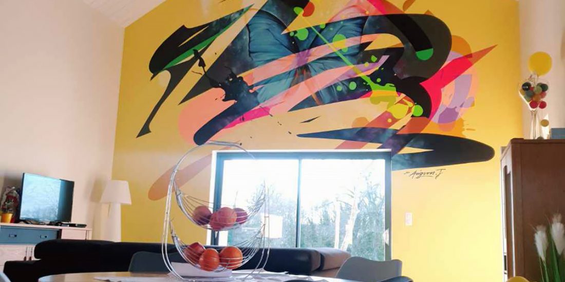 Décoration murale et fresque design chez Particuliers. - Halltimes